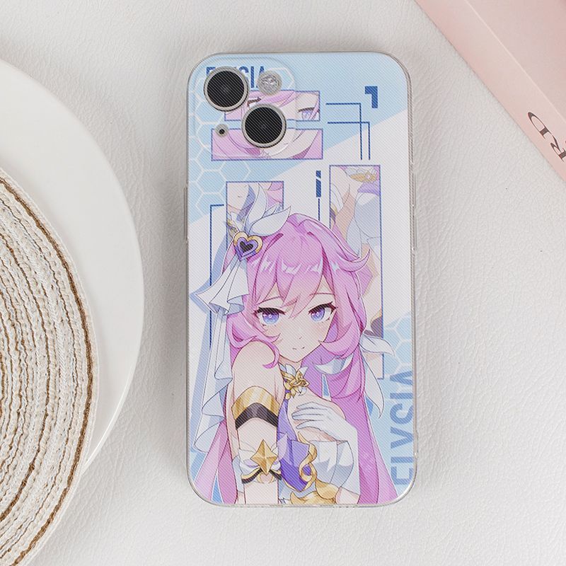 Elysia phone case Honkai Impact 3 gaming drop protective case personality new anime culture quadratic element silicone soft case cool Herrscher