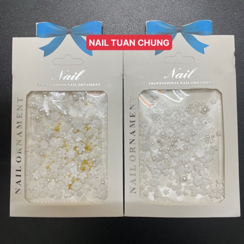 [ Kèm Nhuỵ Bi Sắt ] Charm Hoa Nhí Gắn Móng , Charm Nail Đẹp