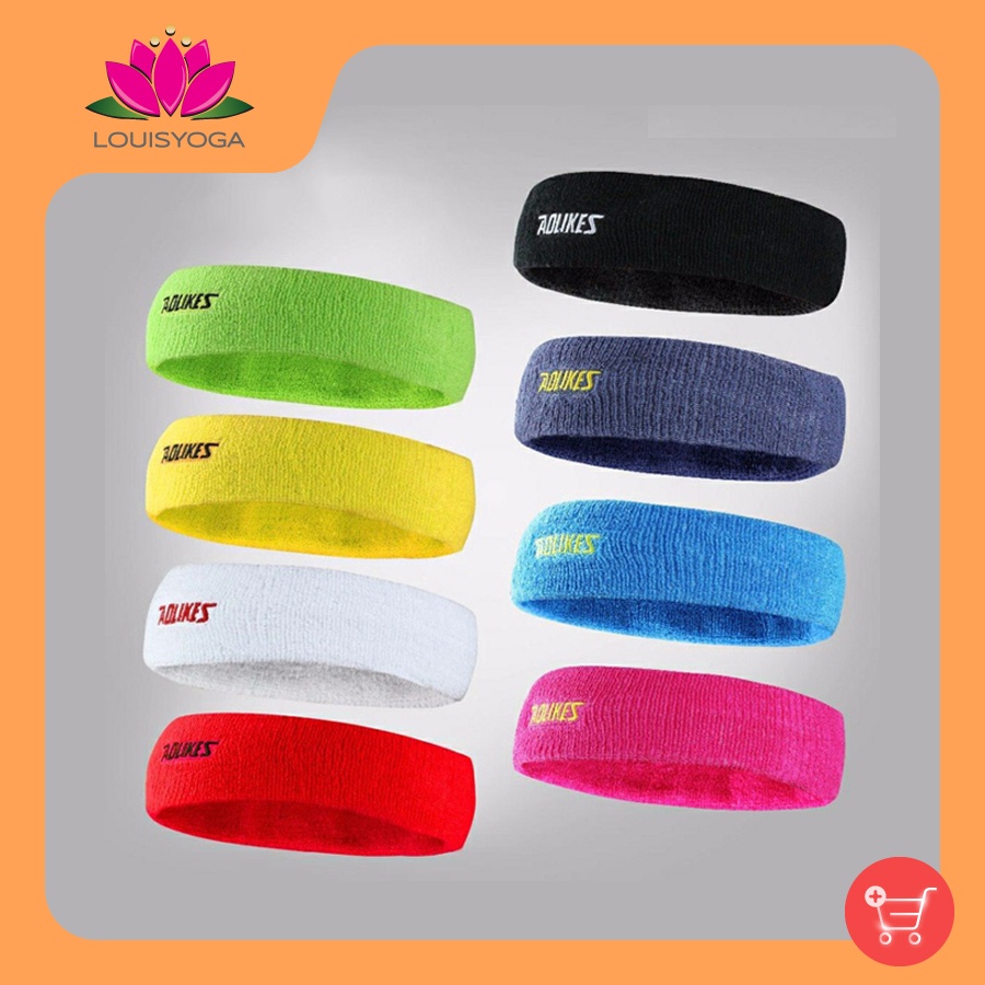 Băng Đô Băng Trán Thể Thao Nam Nữ Thấm Mồ Hôi Cotton Thoáng Khí Sport Sweatband AOLIKES A-2108