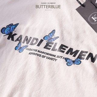 Áo thun Unisex Oversized Butterfly Blue Kandi