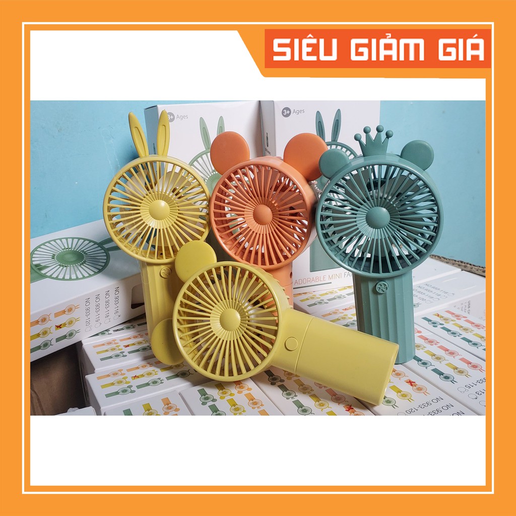 ⚡SALE⚡ Quạt mini cầm tay du lịch - Sạc USB nhỏ gọn - gió cực mạnh - Nhiều màu sắc