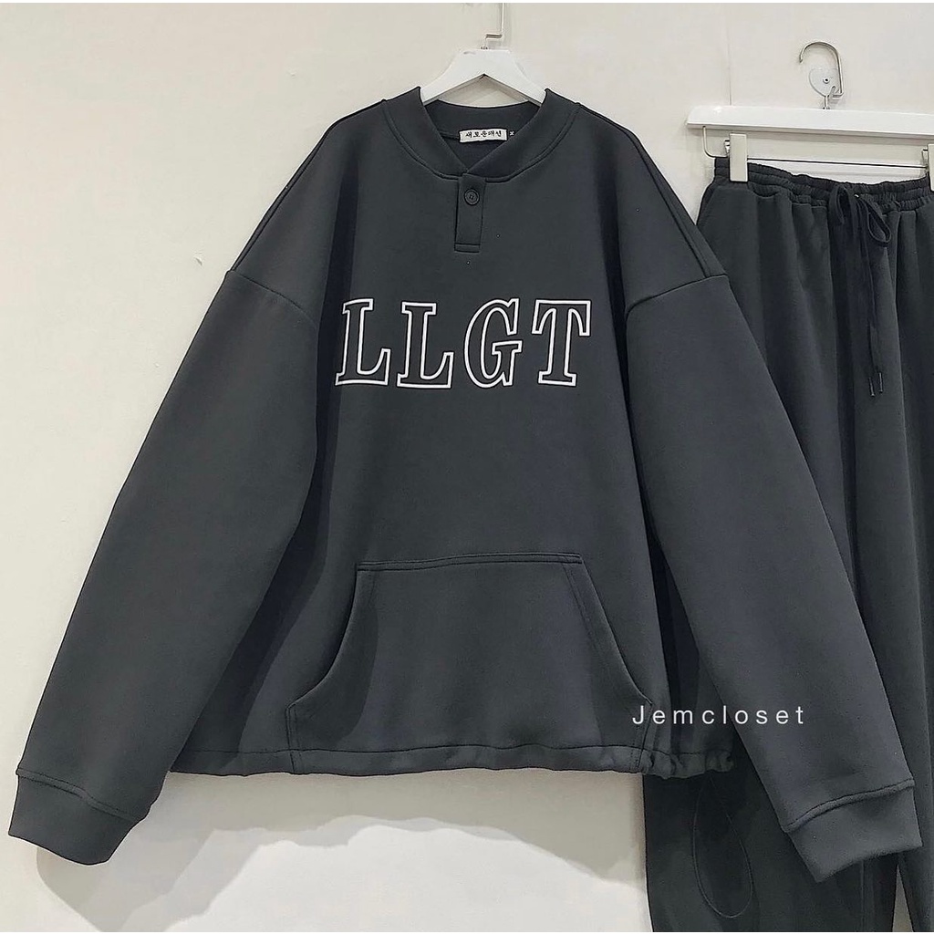 Áo Nỉ Sweater JEMCLOSET Form Rộng Chất Vải Dày Dặn Llgt Phong Cách Unisex Hàn Quốc - 1817 | BigBuy360 - bigbuy360.vn