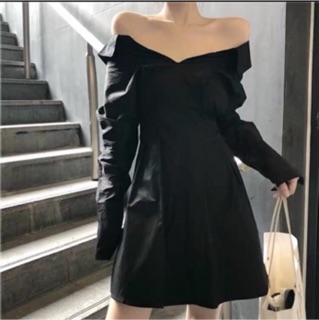 (R34-có sẵn) Đầm Ulzzang mặc được 2 kiểu hàng freesize( có ảnh thật)
