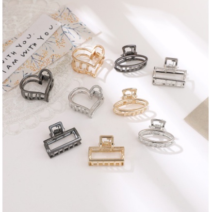 Kẹp tóc hợp kim nhiều hình dáng thời trang Hàn Quốc xinh xắn cho nữ