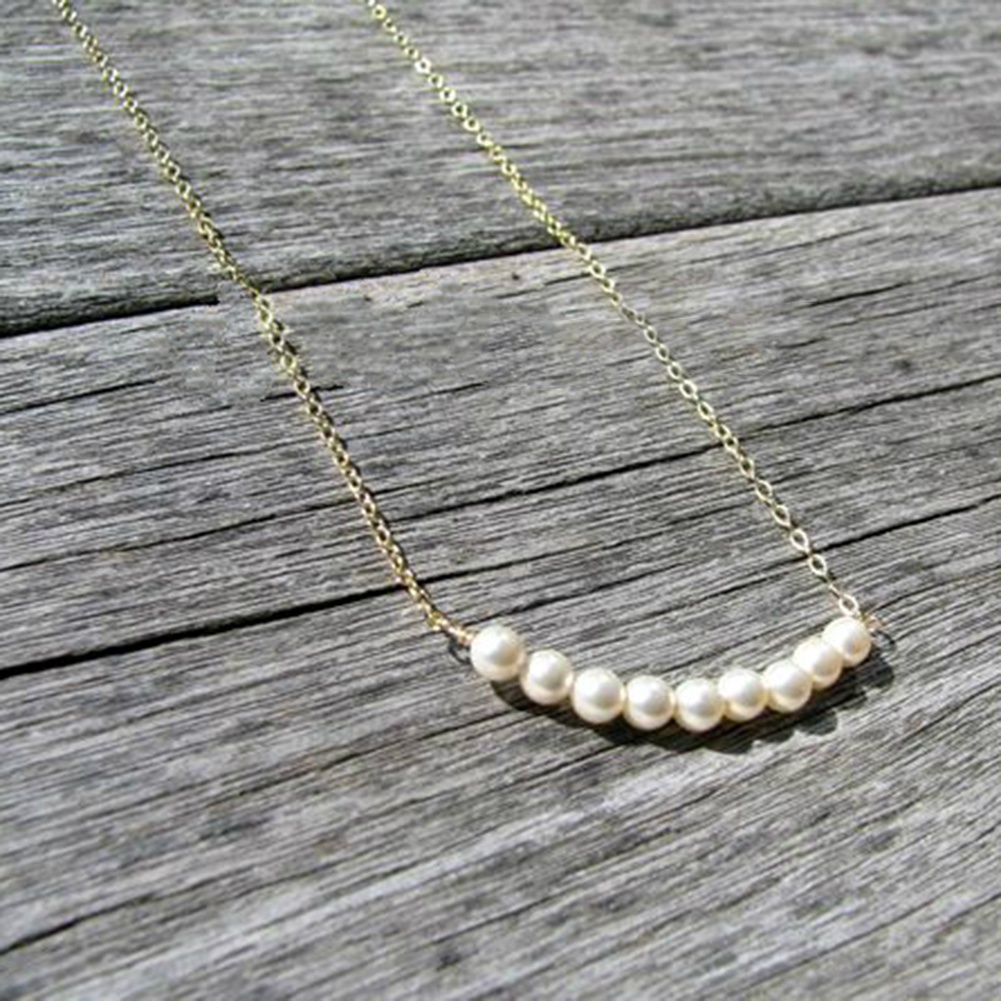 Dây chuyền mặt hạt ngọc trai nhân tạo đơn giản thời trang cho nữ