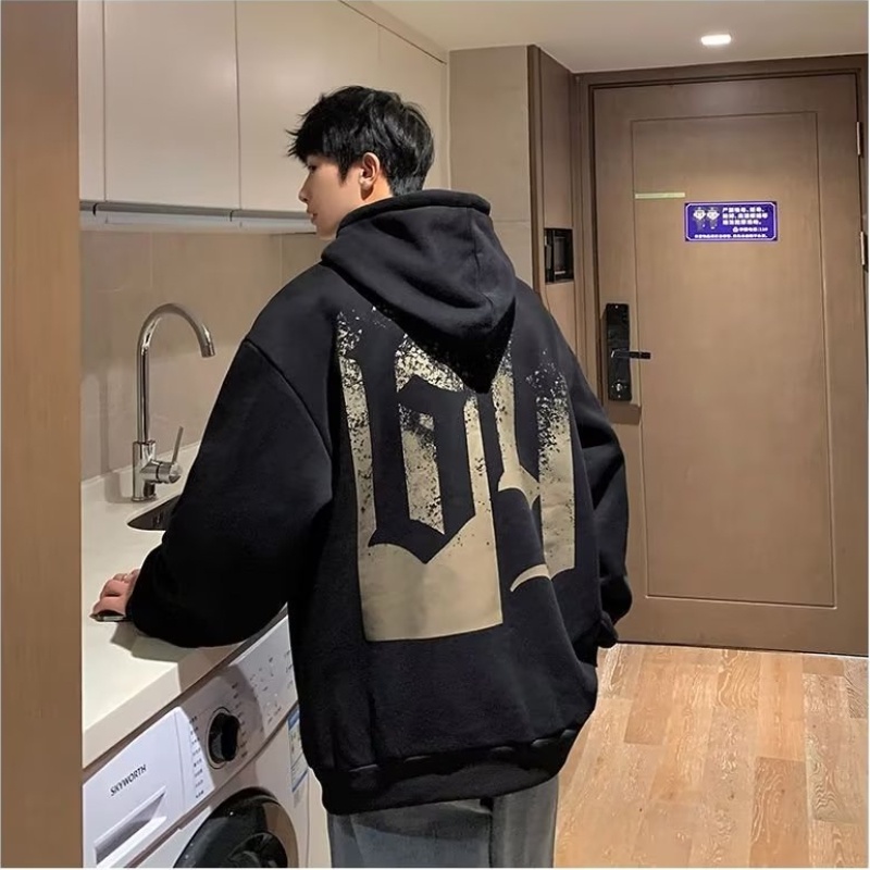 Áo hoodie Tay Dài Phong Cách Đường Phố Mỹ Cá Tính Cho Nam
