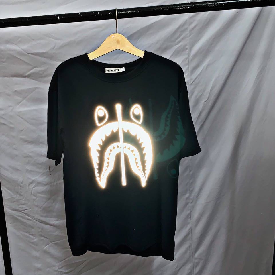 Áo Bape Phản Quang Unisex - Tee Bape Zipper Reflective