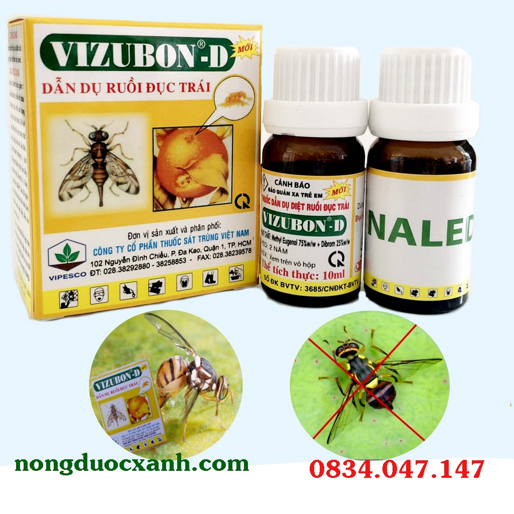 Thuốc Dẫn Dụ Diệt Ruồi Đục Trái VIZUBON - D Vipesco.