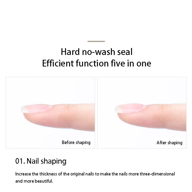 Keo Dán Móng Cứng 4 Trong 1 Không Cần Rửa Keo Hiệu Quả 8G