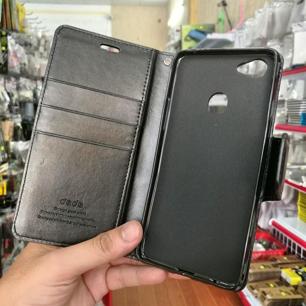 Bao Da Oppo F7 Hiệu Dada Màu Đen | BigBuy360 - bigbuy360.vn