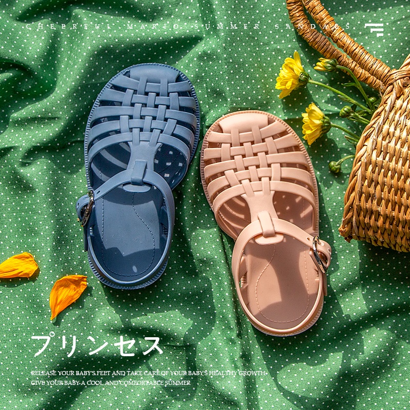 Giày quai hậu CHEERFUL MARIO bền đẹp mềm mại thoải mái cho bé trai và bé gái phong cách mùa hè