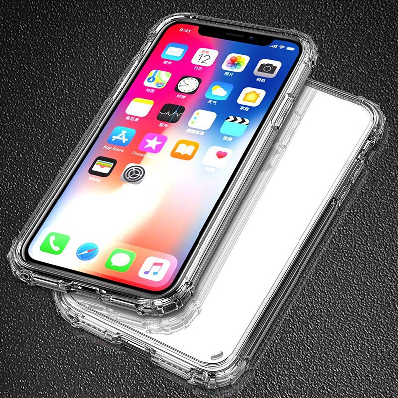 Transparent anti-drop silicone phone case for iPhone 11 11 Pro 11 Pro max X XS XR XS Max 8 7 6 6S Plus