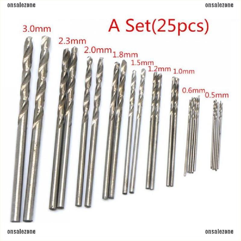 BITS (Đang Bán) Bộ 25 Mũi Khoan Mini 0.5mm - 3mm