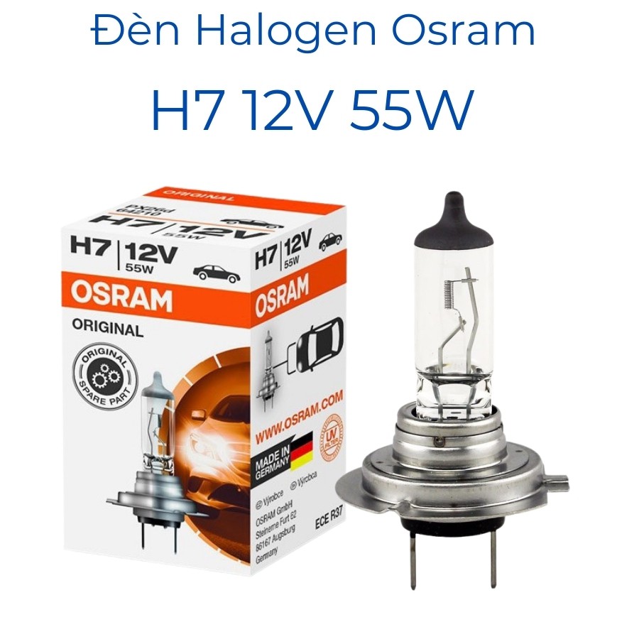 Bóng đèn halogen Osram Original H7 12V 55W sử dụng cho ô tô xe hơi