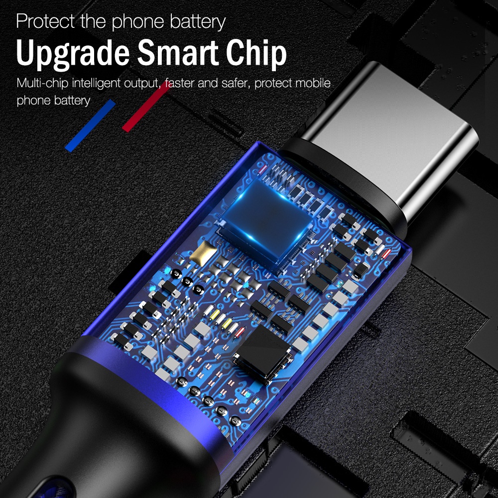 Dây Cáp Sạc Nhanh USB Loại C Dài 25cm 1m 2m 3m Cho Samsung Xiaomi mi Redmi Realme Oppo Vivo Huawei Android