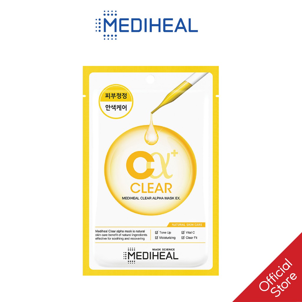 Mặt Nạ Giúp Làm Sạch, Sáng Mịn Da Mediheal Clear Alpha Mask EX 23ml