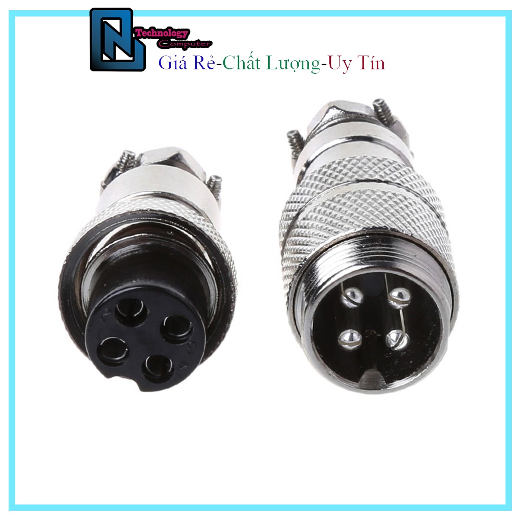 Bộ Đầu Nối GX16 4 Lõi Kết Nối Đơn Giản Phù Hợp Trang Trí Custom Dây USB Phong Cách Hàng Không