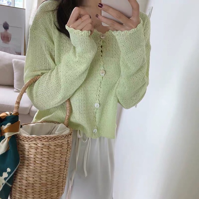 [ ORDER ] Áo cardigan chất len mỏng hàng đẹp