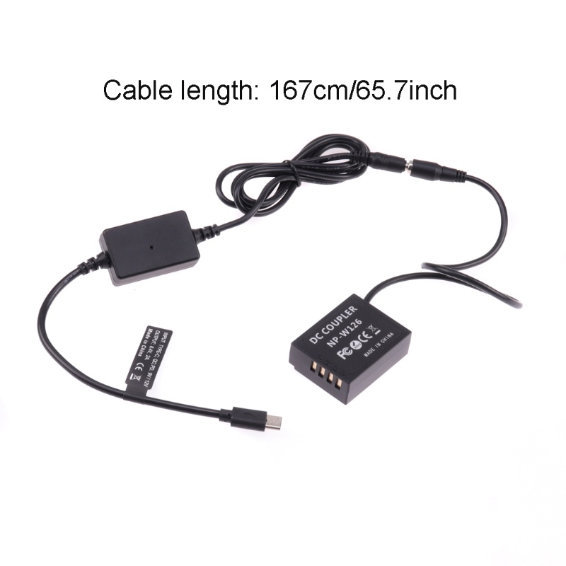 Bộ Chuyển Đổi Nguồn Điện Type-C Sang NP W126 Cho X-A2 A3 X-E2s X-Pro2