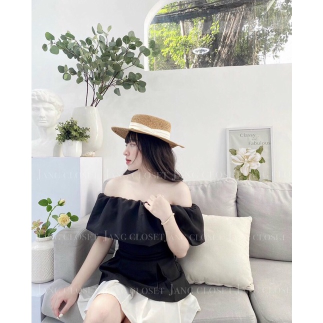 ÁO BẸT VAI PHỒNG CHIẾT EO