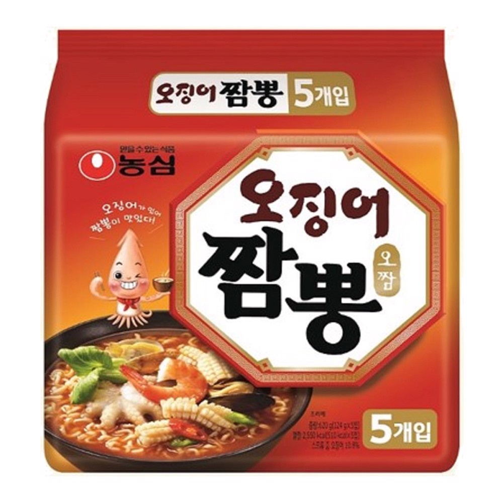 Mì Nongshim Champong vị Mực cay gói 124gr | BigBuy360 - bigbuy360.vn