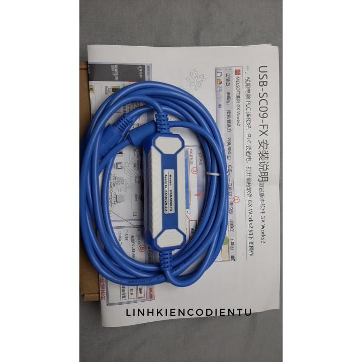 Cáp lập trình plc mitsubishi USB-SC09-FX loại tốt