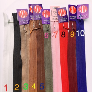 Dây kéo giọt nước 25cm