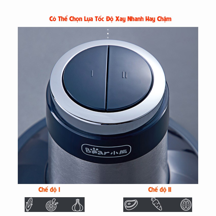 Máy xay thịt cá đa năng mini bear BẾP NHÀ BEAR Model QSJ-C03M1 Và QSJ-D03A8