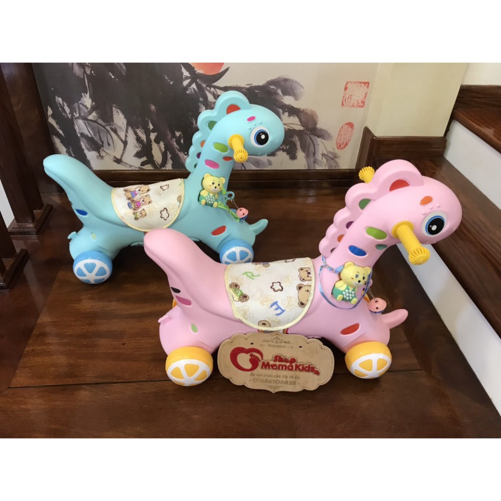 ⚡SHOP HỖ TRỢ 50%CƯỚC⚡ NGỰA BẬP BÊNH 2 TRONG 1-VỪA BẬP BÊNH VỪA ỦN CHO BÉ-CÓ NHẠC