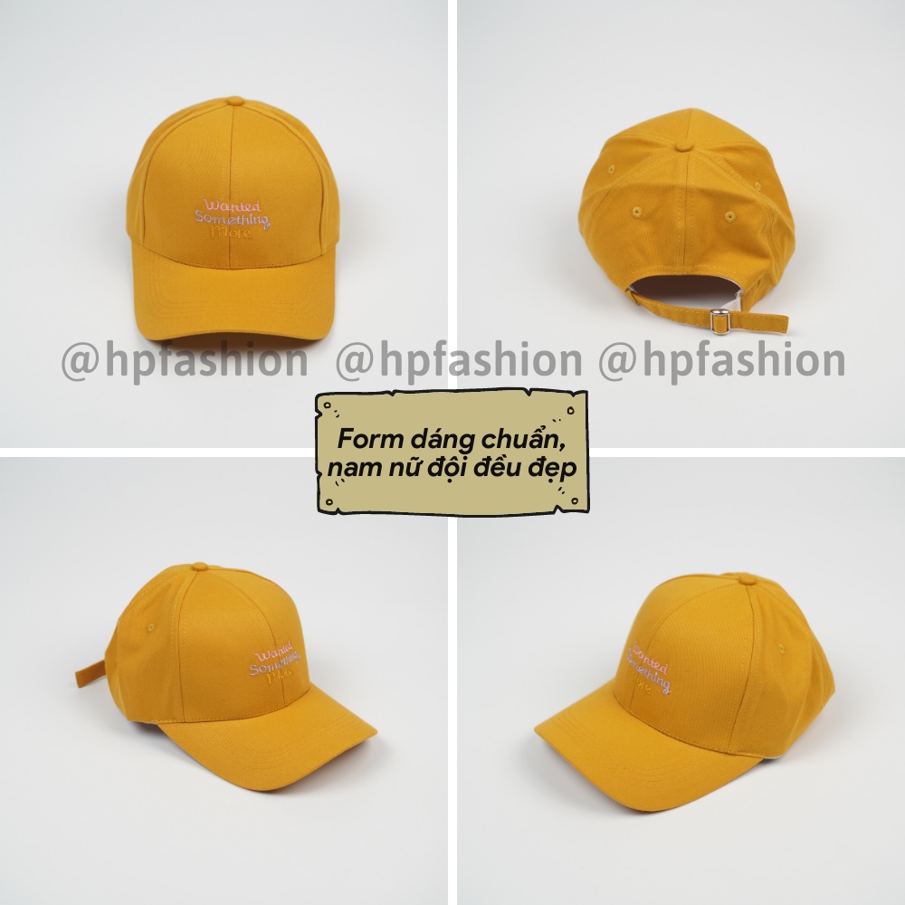 Mũ lưỡi trai ❤️ Nón kết thêu hình chữ Wanted chất kaki cao cấp form unisex nam nữ N49 - Happy Style
