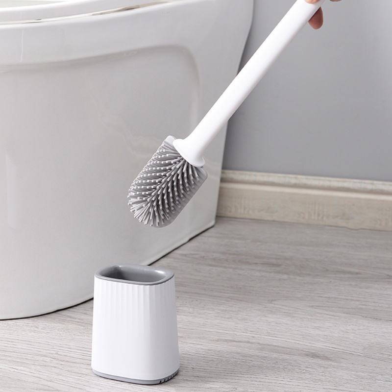 Bộ Cọ Vệ Sinh Toilet Tay Cầm Dài Bằng Nhựa Mềm Nhiều Màu Sắc