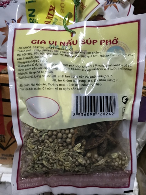 Gia vị nấu súp phở kim nga 30gr X 10 gói