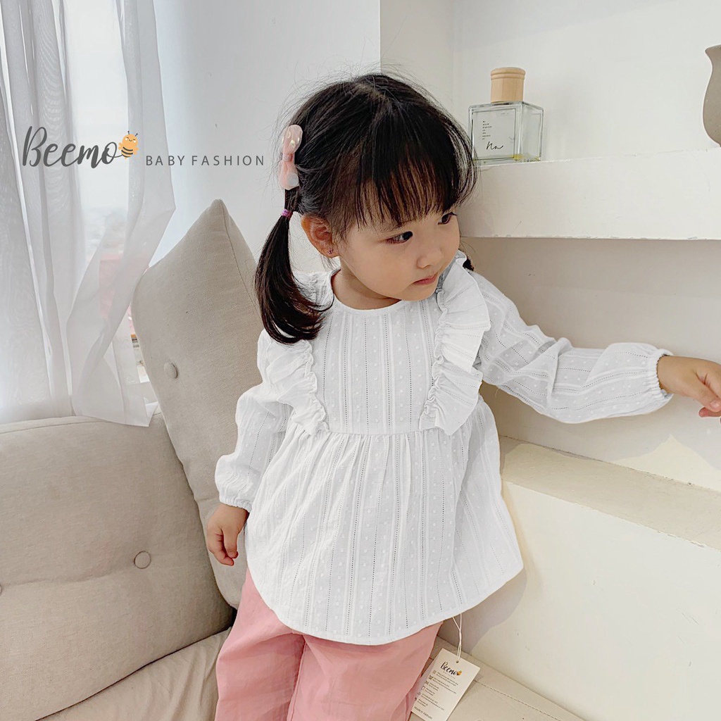 Áo babydoll cho bé gái BEEMO, chất liệu thô hàn mềm mịn, 3 màu cực xinh B184