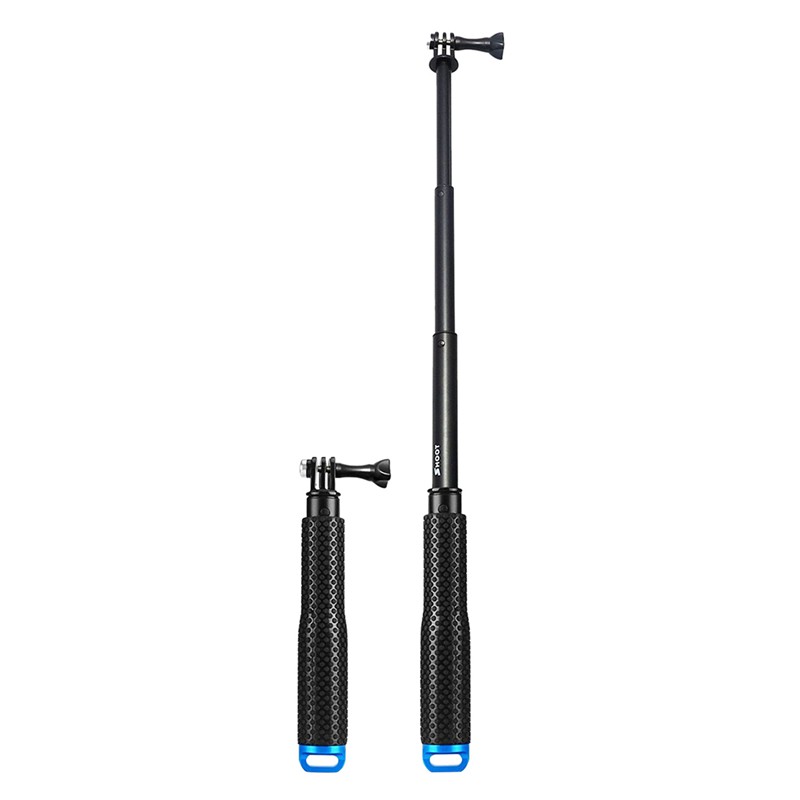 19" Extendable Handheld Selfie Stick Telescoping Pole Aluminum Alloy Monopod for Gopro Hero 5/4/3+/