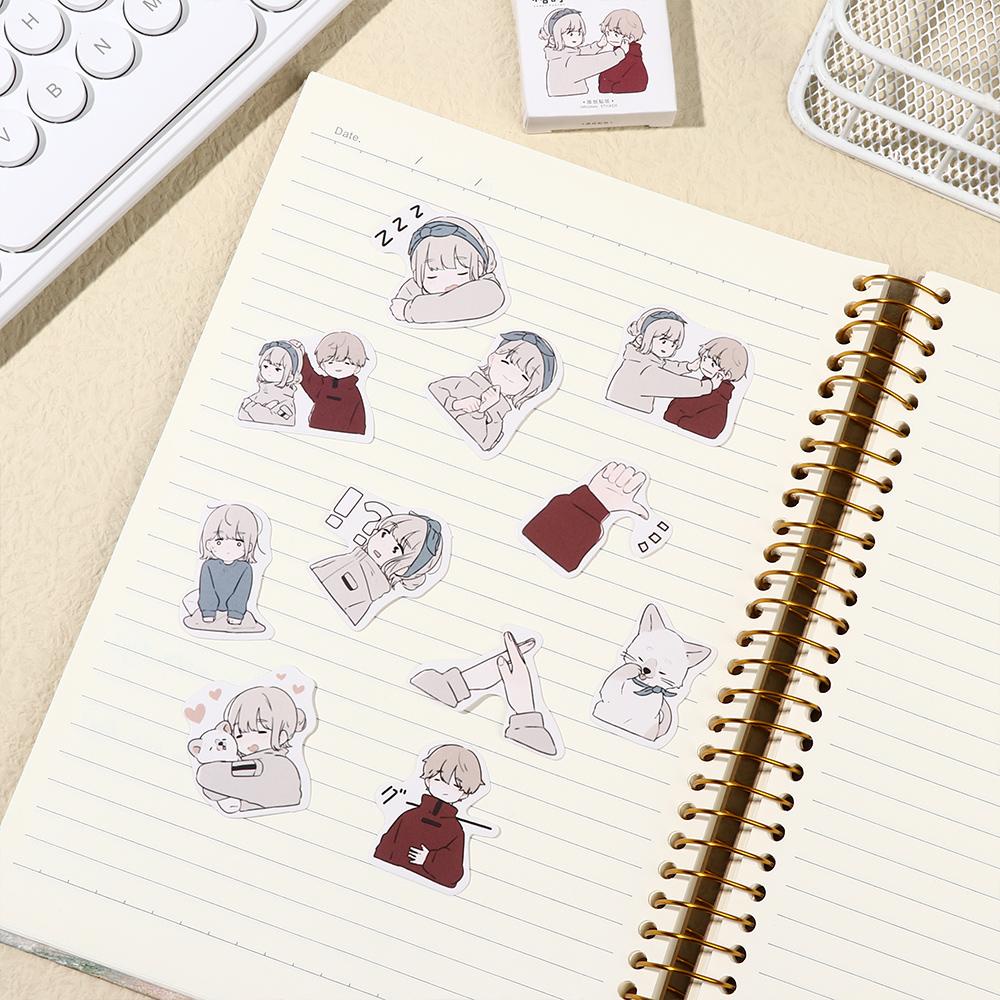 LAYOR1 Sticker Hoạt Hình Dán Trang Trí Nhật Ký