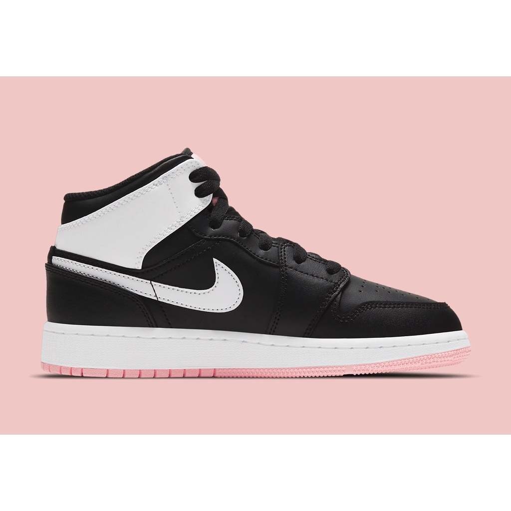 Giày Nike Nữ Jordan 1HÀNG CHÍNH HÃNGAir Jordan 1 Mid Black Arctic Pink- Giày Thể Thao Nữ [555112-061] - Simple Sneaker