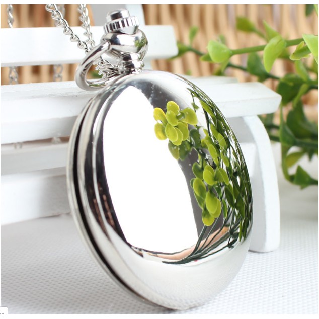 [Mã FAMAYFA2 giảm 10K đơn 50K] Đồng Hồ Móc Khóa Quả Quýt Nắp Gập Bỏ Túi Cổ Điển (Bạc) | BigBuy360 - bigbuy360.vn