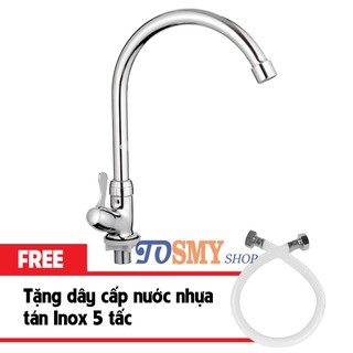 Vòi rửa chén lạnh cần cứng cắm chậu CL01 - tặng kèm dây cấp nước