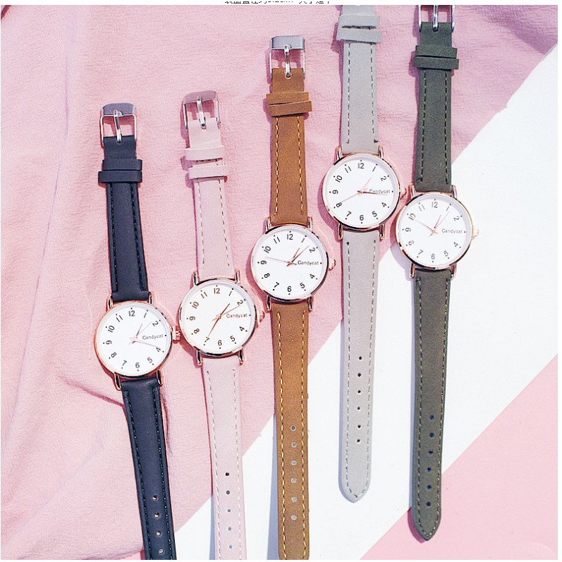 (Ko tặng lắc) Đồng hồ thời trang nữ Candycat C18 dây da lộn mặt số | BigBuy360 - bigbuy360.vn