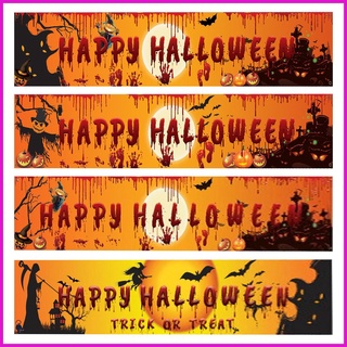 Dây Treo Trang Trí Halloween Chủ Đề Bí Ngô Kèm Chữ Happy Halloween