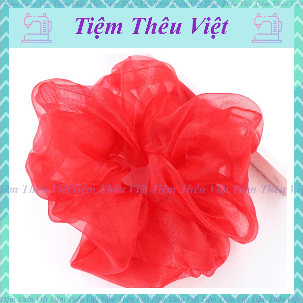 Dây Buộc Tóc Scrunchies Dễ Thương Tiệm Thêu Việt Cột Tóc TT03