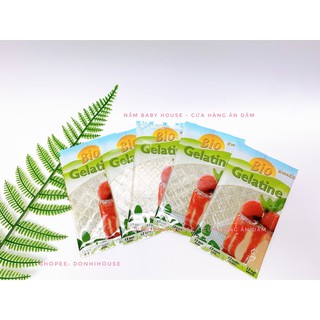 Gelatin lá hữu cơ làm bánh, pudding