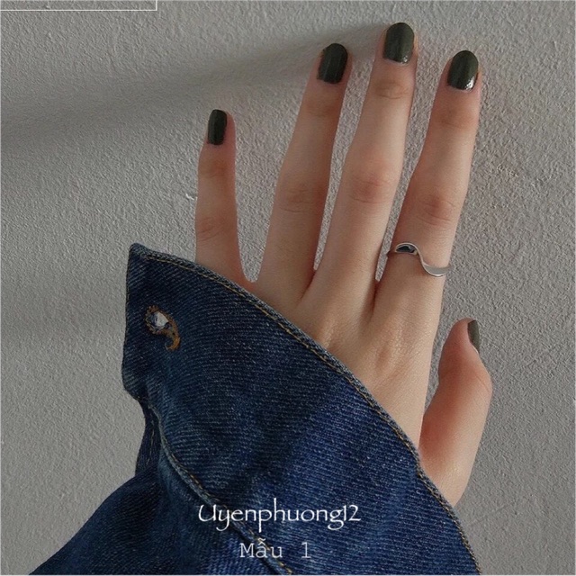 (Nhiều mẫu) Nhẫn nữ SIZE NHỎ, chỉnh size từ 16-17mm, nhẫn tim đá tiên cá đổi màu