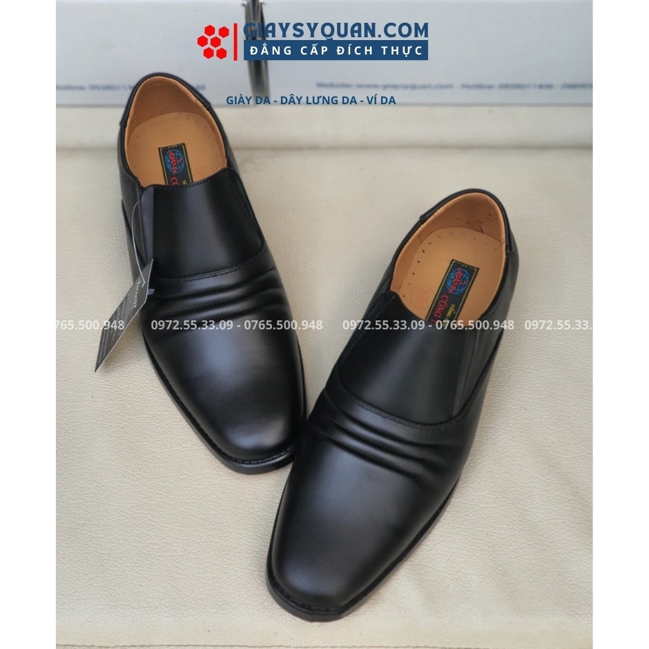 Giày Da Nam Cao Cấp Đế Vàng Aseco 32 Mã 714