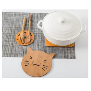 Combo 2 Miếng Lót Chén Bát Lót Nồi Bằng Gỗ