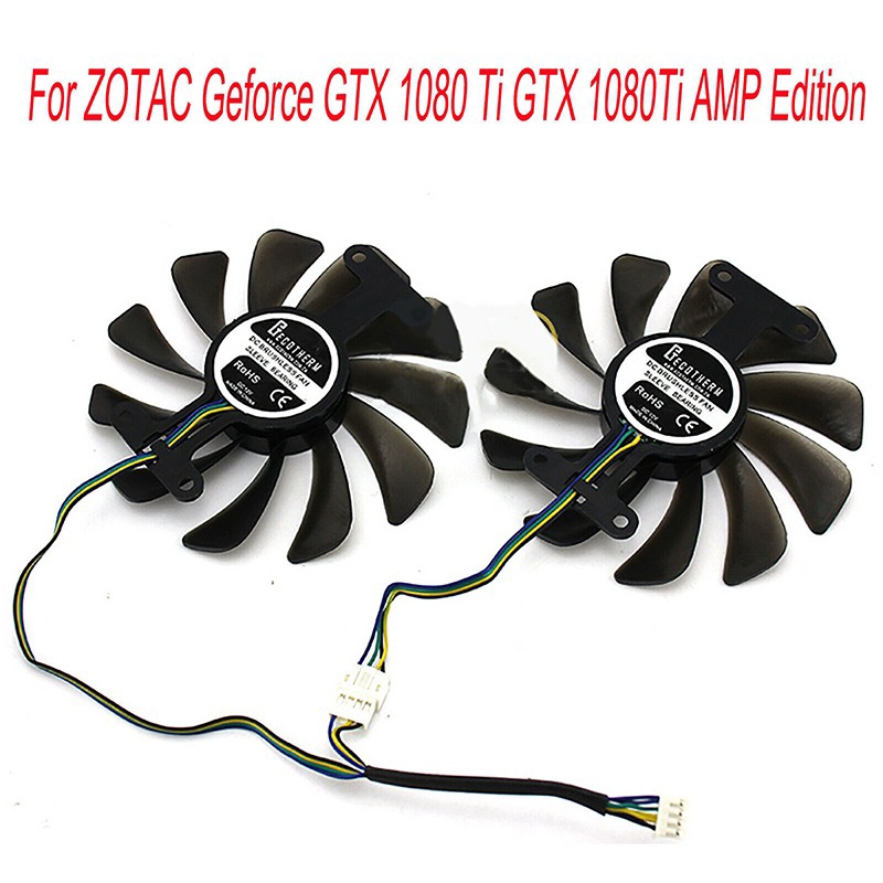 GPU Cooling Fan Graphics Card 95mm for ZOTAC GeForce GTX 1080 1070 AMP Edition