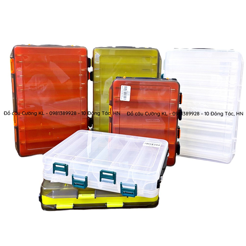 Hộp đựng đồ lure 2 mặt KM03 10 / 14 ngăn các màu