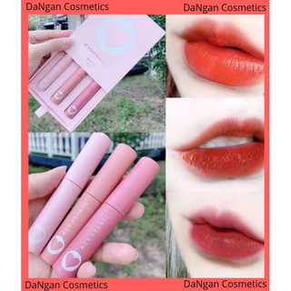Set 3 son kem lì, mịn, nhẹ môi Her Orange 3C x-slim lip gloss kit