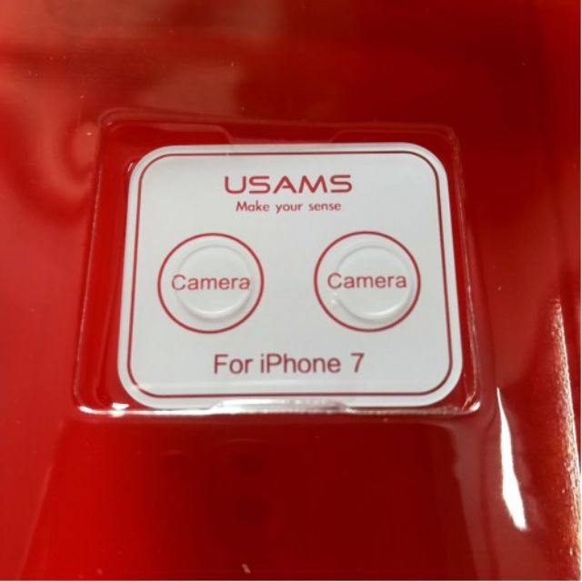 Bộ 2 miếng dán cường lực camera mặt sau iPhone 7 / 7 Plus / 8 / 8 Plus - Usam