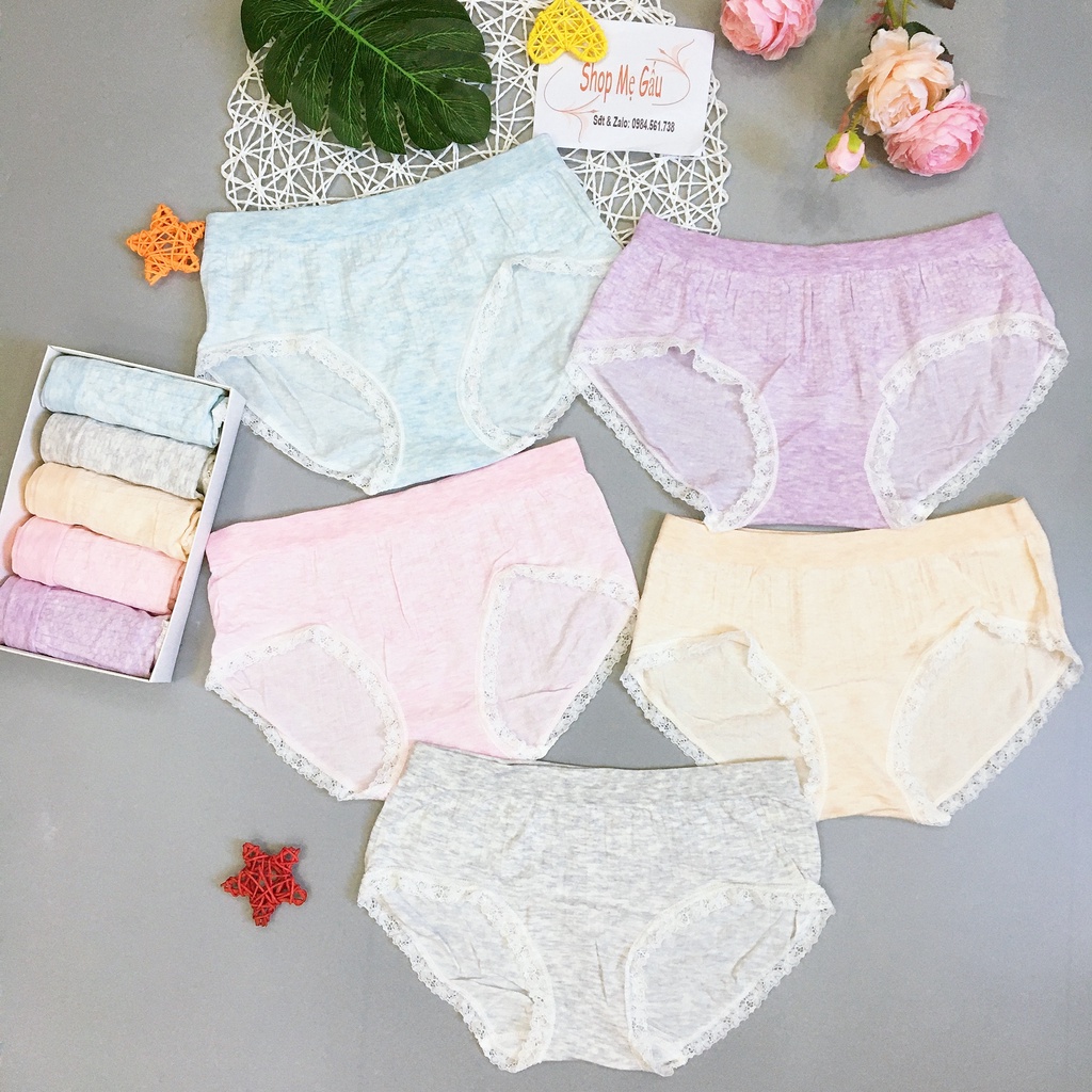 Quần lót cotton rữ mềm mịn co giãn 4 chiều cho chị em tư 45 - 60kg_𝐐𝐋𝟐𝟕